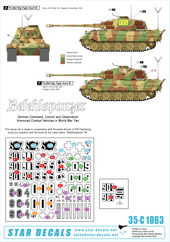 Star Decals 35-C1063 Befehlspanzer #7 1/35 – Bild 2