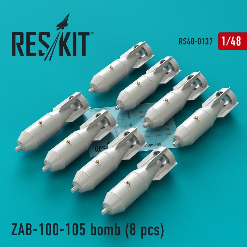 RESKIT RS48-0137 ZAB-100-105 bombes (8 pièces) 1/48