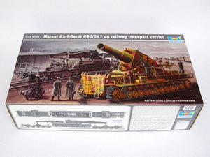 Trumpeter 00209 Morser Karl-Gerat 040/041 sur transporteur ferroviaire (1/35) – Bild 2