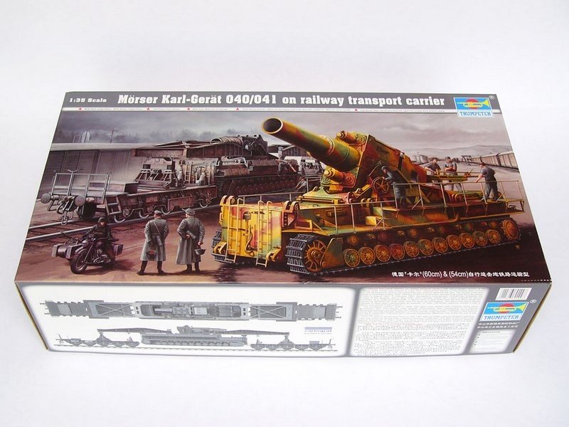 Trumpeter 00209 Morser Karl-Gerat 040/041 sur transporteur ferroviaire (1/35) – Bild 2