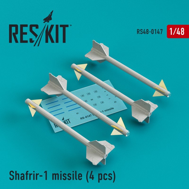 RESKIT RS48-0147 Missile Shafrir-1 (4 pcs) 1/48