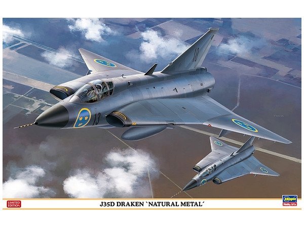 Hasegawa 07434 J35D Draken « Métal naturel » 1/48