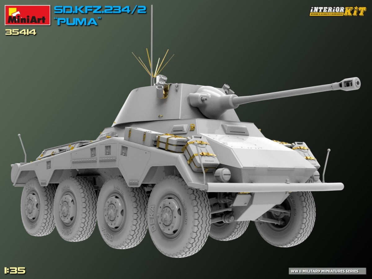 MiniArt 35414 Sd.Kfz. 234/2 PUMA. KIT INTÉRIEUR 1/35  – immagine 10