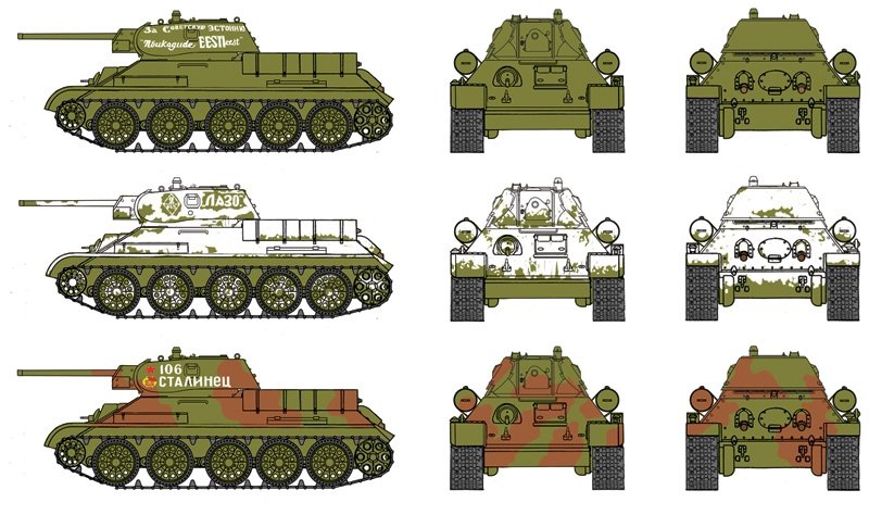 Italeri 7523 T34/76 m42 ASSEMBLAGE RAPIDE (1/72) – immagine 2