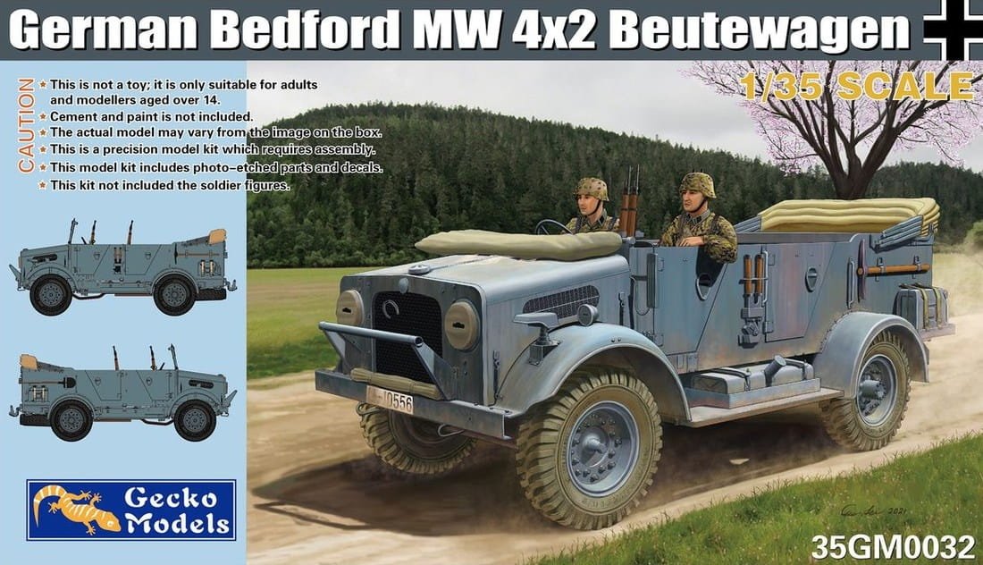 Gecko Models 35GM0032 Camion Bedford MW 4x2 allemand au 1/35