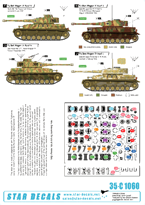 Star Decals 35-C1060 Befehlspanzer #4 1/35 – imagen 2