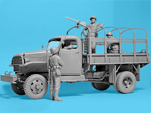 ICM 35599 Patrouille militaire américaine de la Seconde Guerre mondiale (G7107 avec MG M1919A4) 1/35 – image 11