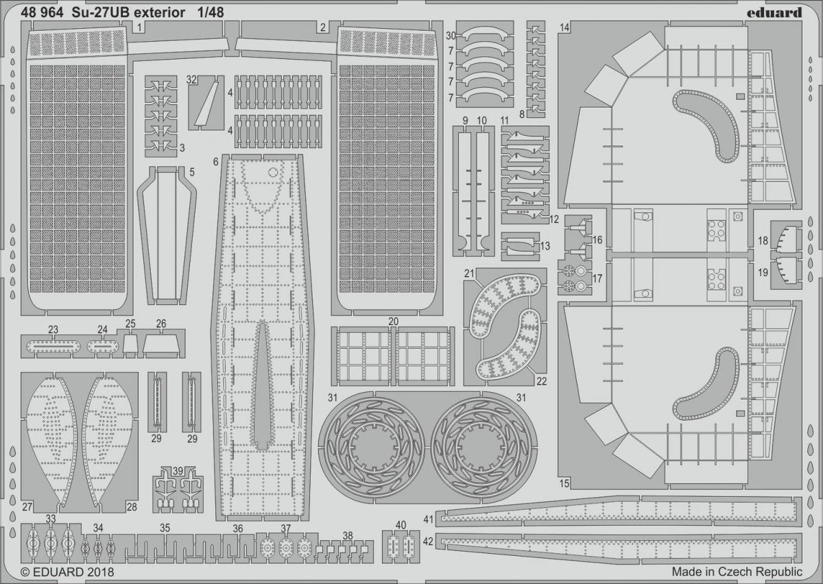 Eduard 48964 Su-27UB extérieur HOBBY BOSS 1/48
