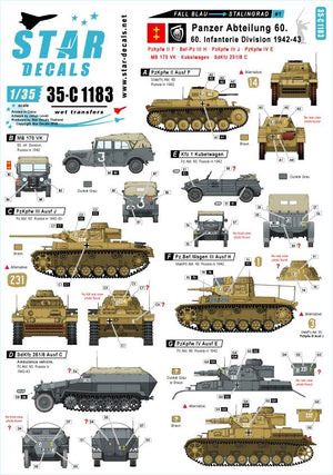 Star Decals 35-C1183 Fall Blau et Stalingrad n° 1 1/35