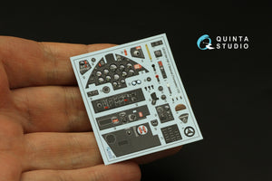Intérieur coloré imprimé en 3D sur papier décalcomanie pour F8F-2 Bearcat (Trumpeter) Quinta Studio QD32184, échelle 1/32 – image 6
