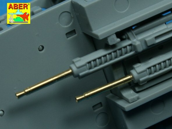 Aber A32008 Ensemble de 4 canons pour mitrailleuses d&amp;#39;avion allemandes Oerlikon MG FF de 20 mm avec viseurs (1/32) – image 4