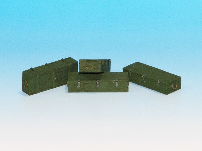Eureka XXL E-017 Wooden Ammo Boxes for 12.8 cm Pak 44/Kw.K. 1/35 – zdjęcie 3