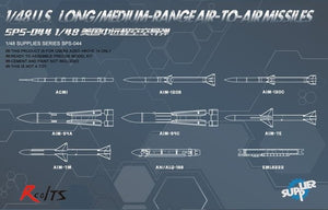 Meng Model SPS-044 U.S. Long/Medium-Range Air-to-Air Missiles 1/48