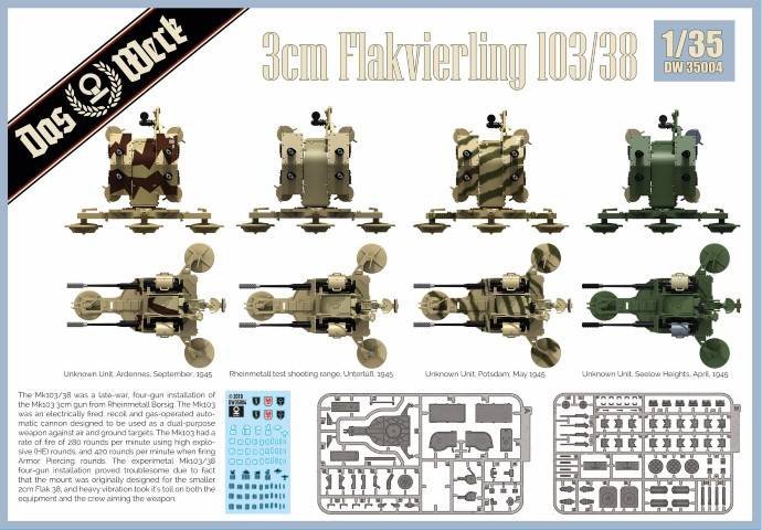 Das Werk DW35004 Flakvierling 103/38 1/35  – Bild 2