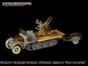 Maquette Voyager PE35299 Sd.Kfz.7/1 allemand de la Seconde Guerre mondiale, partie 1, pour DRAGON 6525 au 1/35 – Bild 3