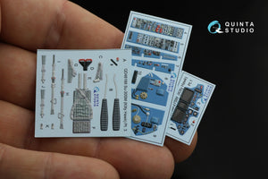 Intérieur imprimé en 3D et coloré sur papier décalcomanie Quinta Studio QD48233 Su-27SM (KittyHawk) 1/48 – image 9