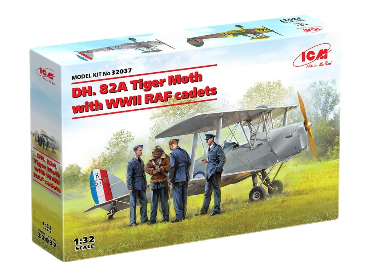 ICM 32037 DH. 82A Tiger Moth avec des cadets de la RAF de la Seconde Guerre mondiale, échelle 1/32 – image 2