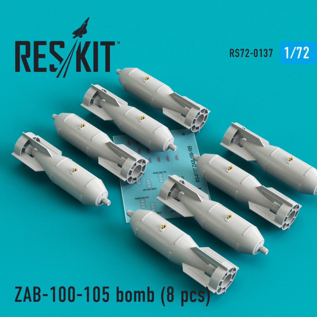 RESKIT RS72-0137 ZAB-100-105 BOMBES (8 PIÈCES) 1/72