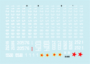 Star Decals 35-885 JNA - Numéros de chars yougoslaves des années 1990, échelle 1/35 – image 3