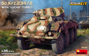 MiniArt 35416 Sd.Kfz.234/2 AVEC TOURELLE LUCHS. KIT INTÉRIEUR 1/35