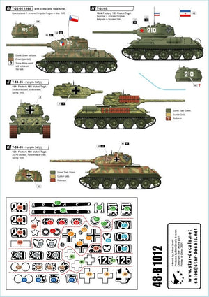 Star Decals 48-B1012 T-34-85 Char moyen 1/48 – image 2