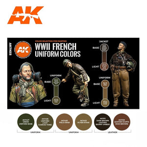 AK Interactive AK11633 COULEURS D&amp;#39;UNIFORME FRANÇAIS DE LA SECONDE GUERRE MONDIALE – image 2