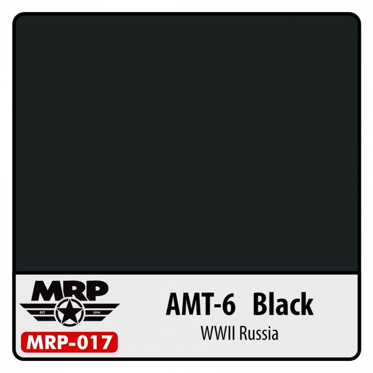 Peinture MR. Paint MRP-017 AMT-6 Noir Seconde Guerre mondiale Russie 30 ml