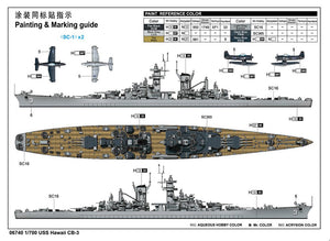 Trumpeter 06740 USS Hawaii CB-3 1/700 – Bild 3