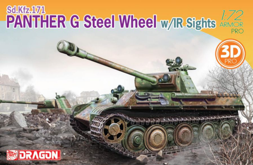 Dragon 7697 Panther G Roue en acier avec viseurs IR 1/72