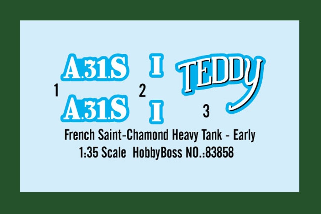 Hobby Boss 83858 Char lourd français Saint-Chamond - Première version – image 3