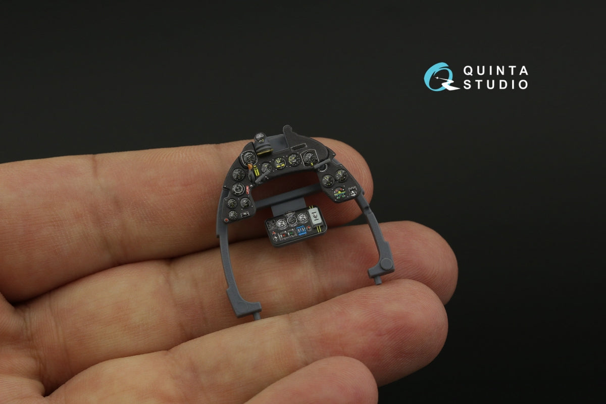 Quinta Studio QD32201 Macchi MC.202 Folgore Early Intérieur coloré et imprimé en 3D sur papier décalque (Italeri) 1/32 – image 7