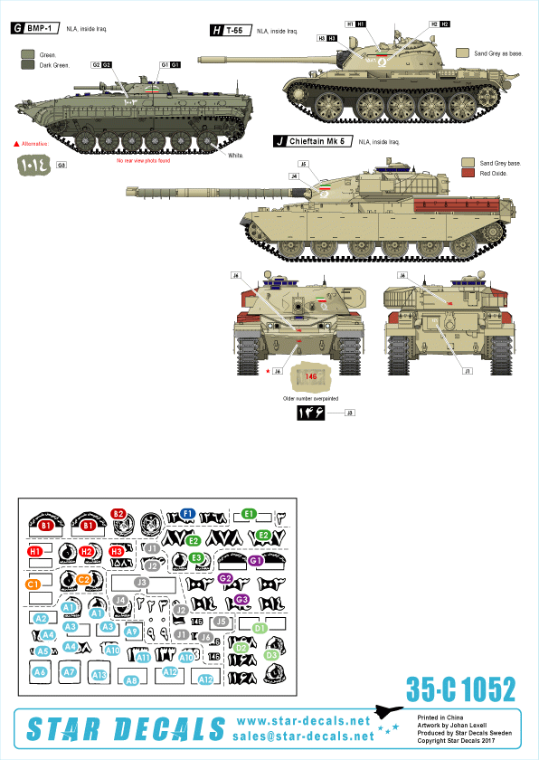 Star Decals 35-C1052 Chars et véhicules blindés iraniens 3 1/35 – image 2