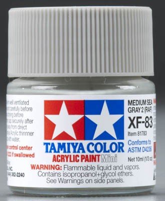 Peinture acrylique Tamiya XF83 Gris mer moyen 2 RAF (81783) 10 ml  – image 2
