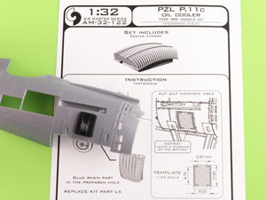 Master AM-32-122 PZL P.11c - refroidisseur d&amp;#39;huile (kit Arma Hobby) 1/32 – imagen 5