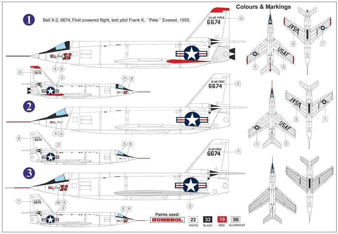 AZ Modèle AZ7680 Bell X-2 « Starbuster » 6674 1/72 – immagine 2