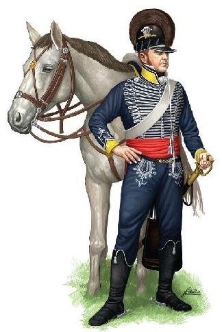 Chapeau 8307 Dragons légers britanniques napoléoniens 28 mm