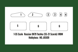 Hobby Boss 85509 Tochka russe 9K79 (SS-21 Scarab) IRBM 1/35 – Bild 3