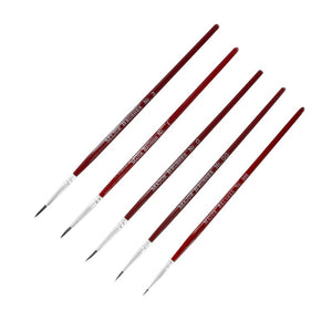 Ensemble de 5 pinceaux en poils de martre pur Modelcraft PPB2201-S1