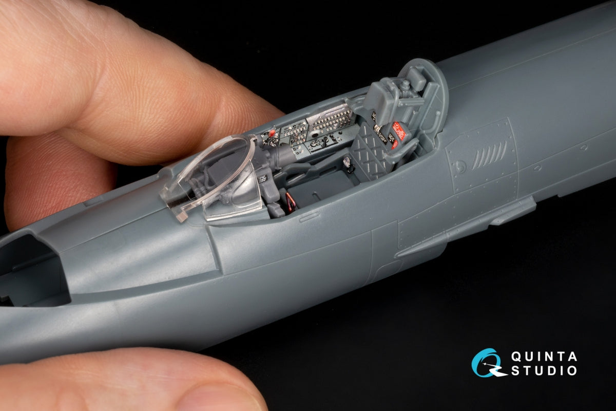 Quinta Studio QD+48550 MiG-21PF 3D-Printed &amp;amp; coloured Interior on decal paper (Eduard) (with 3D-printed resin parts) 1/48 – zdjęcie 2