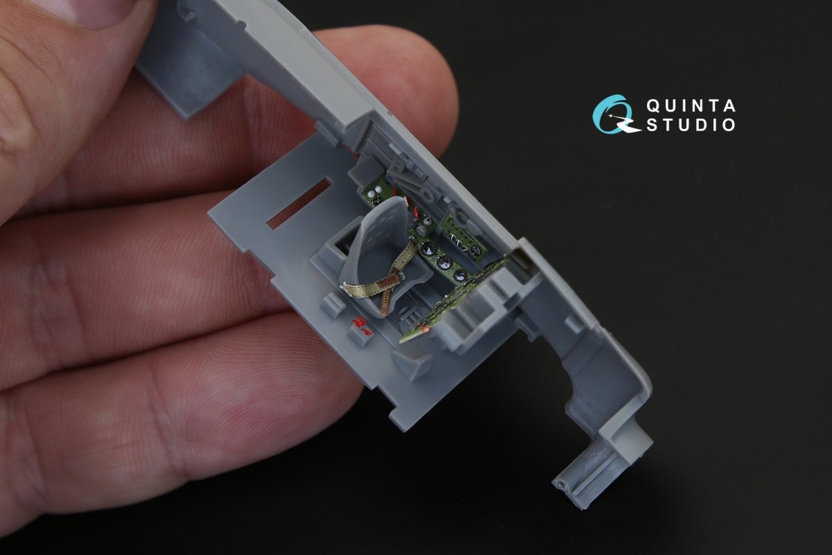 Intérieur imprimé en 3D et coloré sur papier décalcomanie Quinta Studio QD48102 A6M2 (pour kit Hasegawa) 1/48 – image 6