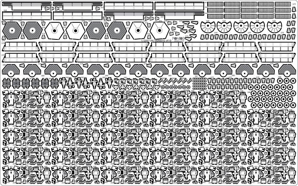Pontos 37003F1 IJN Yamato Detail Up Set Advanced 1/350 – image 14
