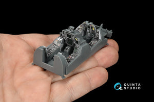 Intérieur imprimé en 3D et coloré sur papier décalcomanie Quinta Studio QD48074 F-14D (pour kit AMK) 1/48 – Bild 9