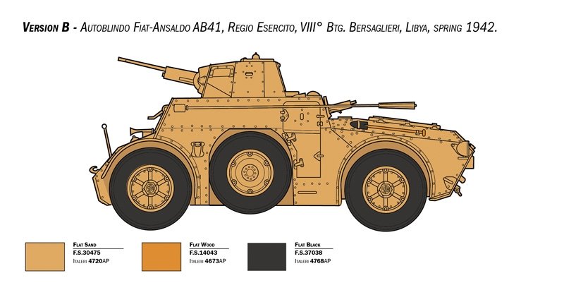 Italeri 6591 Autoblinda AB 41 avec Bersaglieri El Alamein 1/35 – image 4