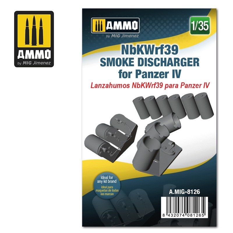 Munitions Mig 8126 NbKWrf39 Fumigènes pour Panzer IV 1/35