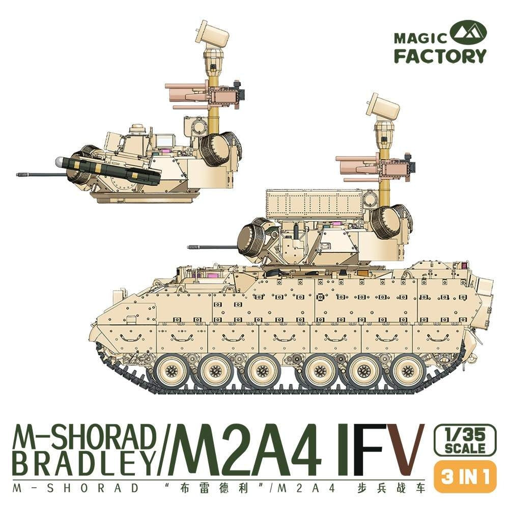 Magic Factory 2004 M-SHORAD Bradley M2A4 IFV 3-en-1 1/35 – immagine 4