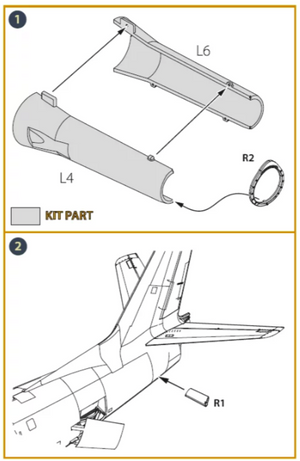 Clear Prop! CPA48055 Face d&amp;#39;échappement du moteur F-86A pour maquettes CP au 1/48 – image 3
