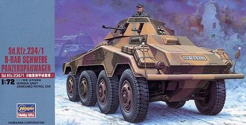 Hasegawa MT53 allemand Sdkfz 234/1 Schwere Panzerspahwagen 2cm (1/72)