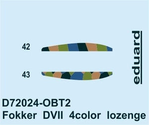 Eduard D72024 Fokker D.VII losange 4 couleurs EDUARD 1/72 – image 2