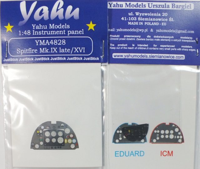 Yahu YMA4828 Spitfire Mk.IX fin XVI (Eduard / ICM) 1/48 