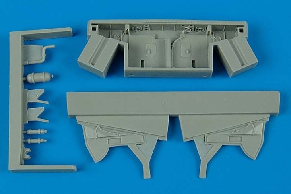 Aires 7210 Hawker Hurricane Mk. I/II, baie de train d'atterrissage, échelle 1/72, Hasegawa